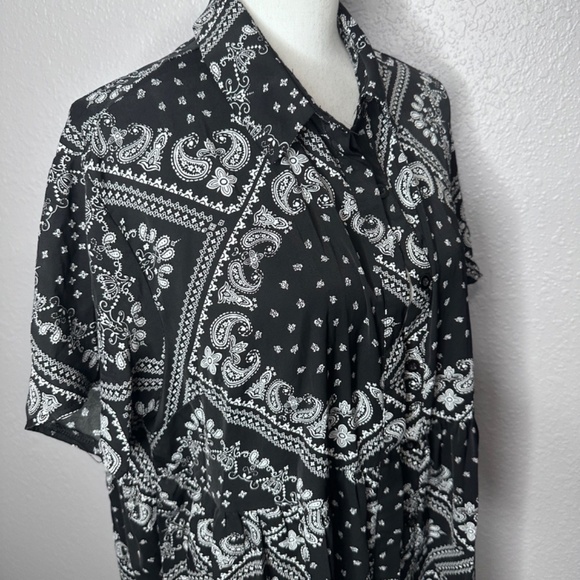 Miss Guided-- Black Bandana Dress‎ size 10 - Picture 6 of 8